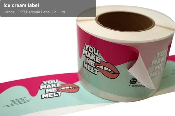 Ice cream label