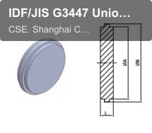 IDF/JIS G3447 Unions IDF-14B BLANK END CAP