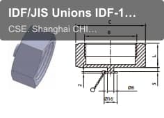 IDF/JIS Unions IDF-13HBN Hex.blank nut