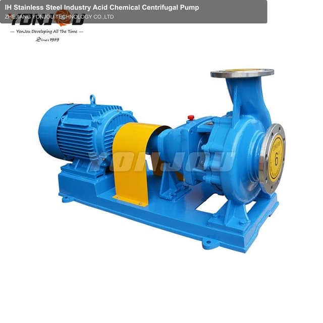 IH Stainless Steel Industry Acid Chemical Centrifugal Pump
