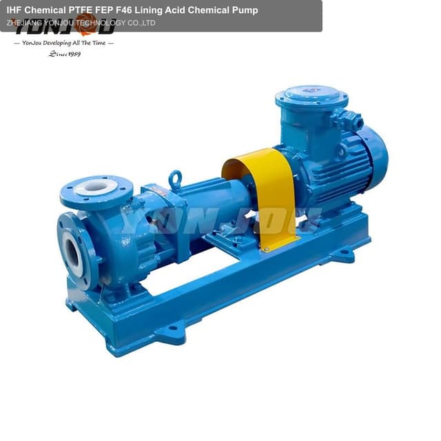 IHF Chemical PTFE FEP F46 Lining Acid Chemical Pump