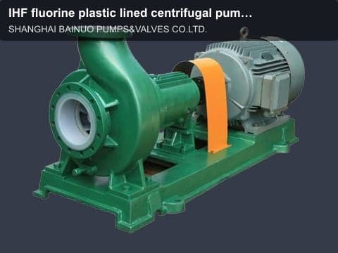 IHF fluorine plastic lined centrifugal pumps
