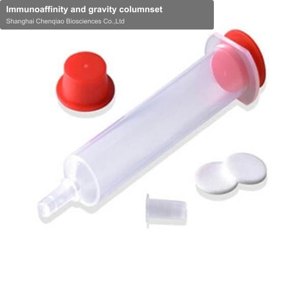 Immunoaffinity and gravity columnset