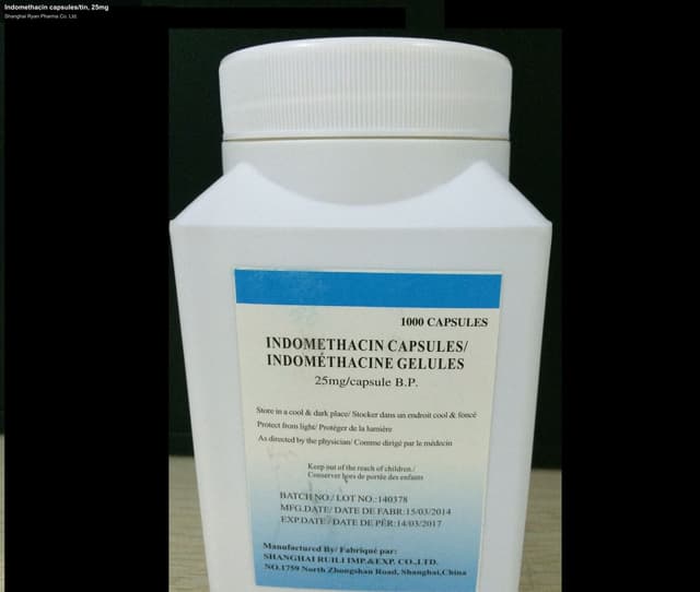 Indomethacin capsules/tin, 25mg