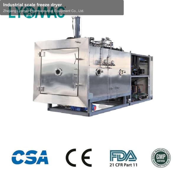 Industrial scale freeze dryer