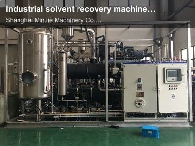 Industrial solvent recovery machine low temperature concentration/evaporator