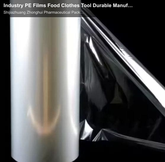 Industry PE Films Food Clothes Tool Durable Manufacture Customized Automatic Packaging HDPE LDPE Film Roll