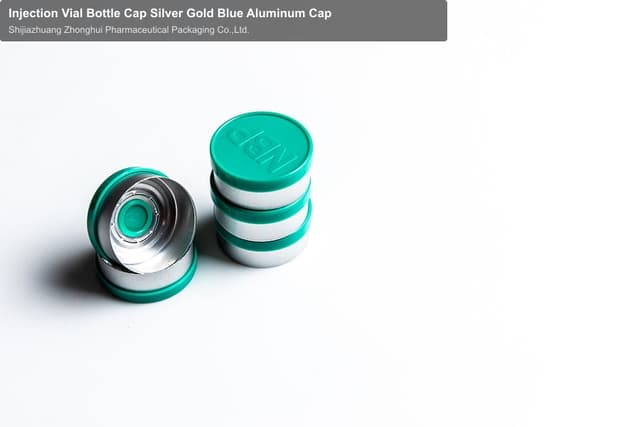 Injection Vial Bottle Cap Silver Gold Blue Aluminum Cap