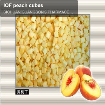 IQF peach cubes