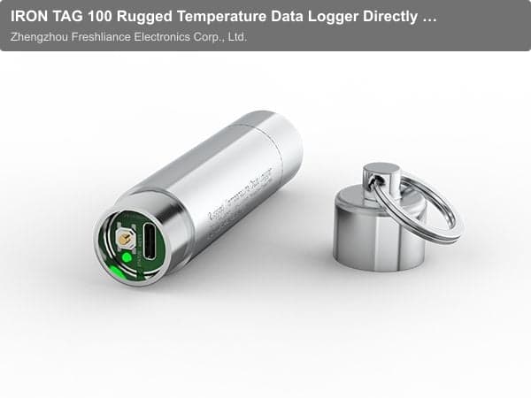 IRON TAG 100 Rugged Temperature Data Logger Directly Immersible in Water and Oil, etc.
