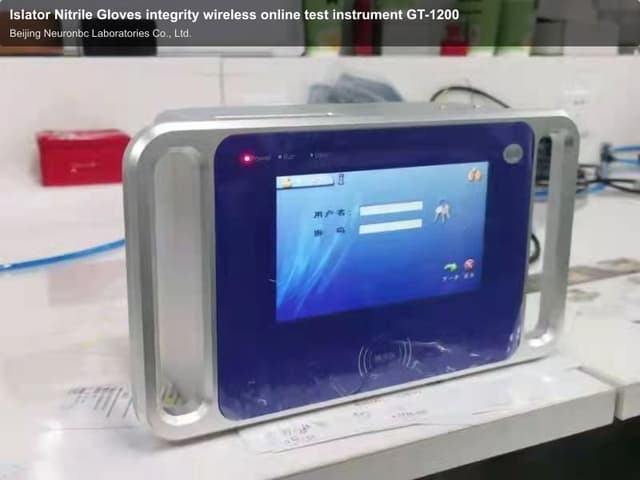Islator Nitrile Gloves integrity wireless online test instrument GT-1200