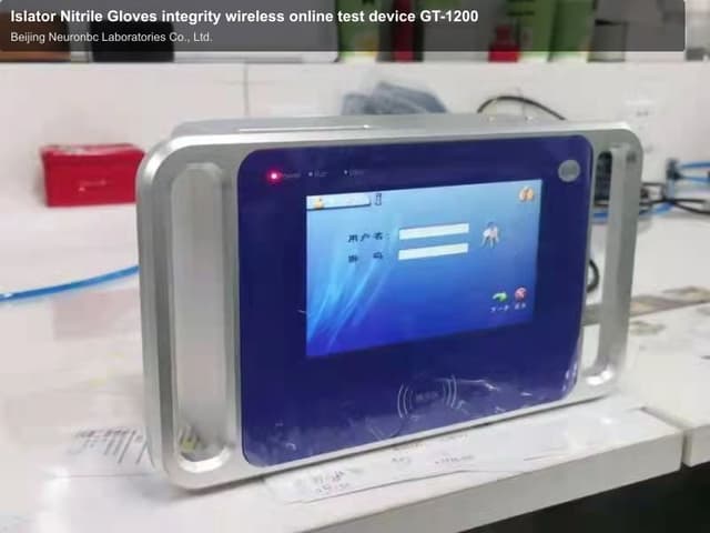 Islator Nitrile Gloves integrity wireless online test device GT-1200