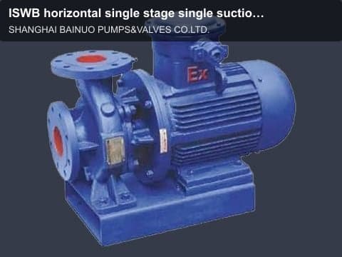 ISWB horizontal single stage single suction pump pipe explosion
