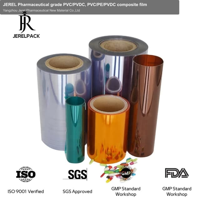JEREL Pharmaceutical grade PVC/PVDC, PVC/PE/PVDC composite film