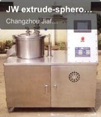 JW extrude-spheroidizing pellets system