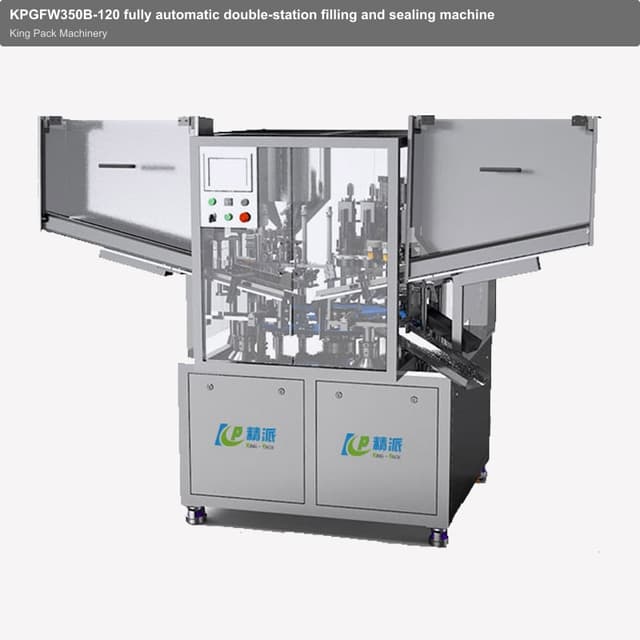 KPGFW350B-120 fully automatic double-station filling and sealing machine