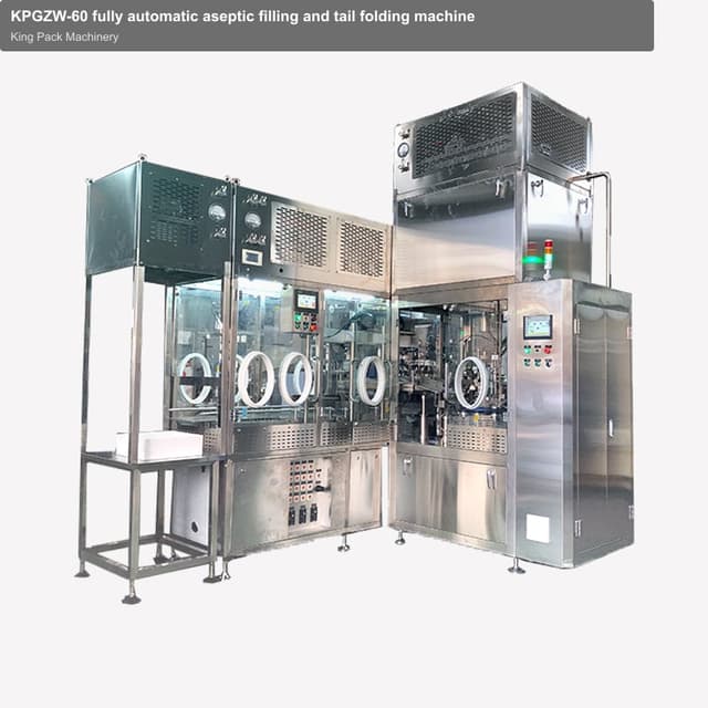 KPGZW-60 fully automatic aseptic filling and tail folding machine