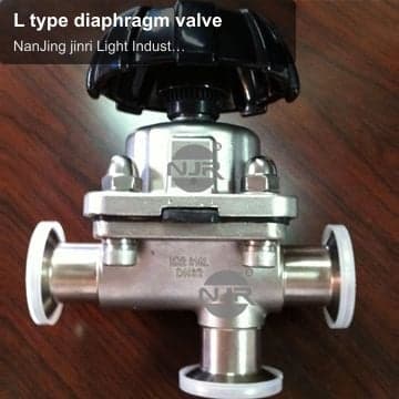 L type diaphragm valve