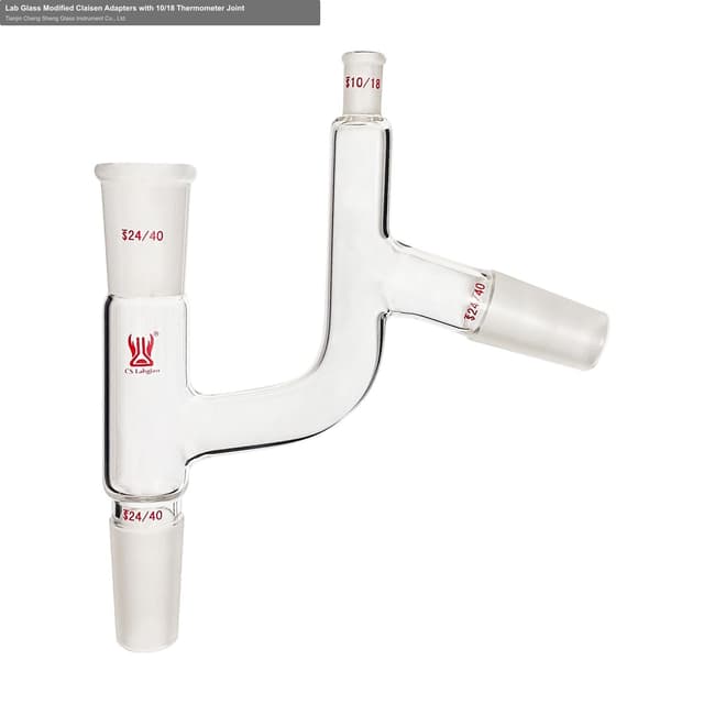 Lab Glass Modified Claisen Adapters with 10/18 Thermometer Joint