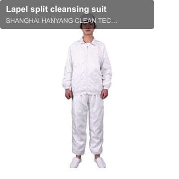 Lapel split cleansing suit