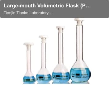 Large-mouth Volumetric Flask (Polypropylene stopper, Grade A)-In-line MeasurementIN