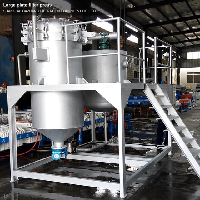 Large plate filter press