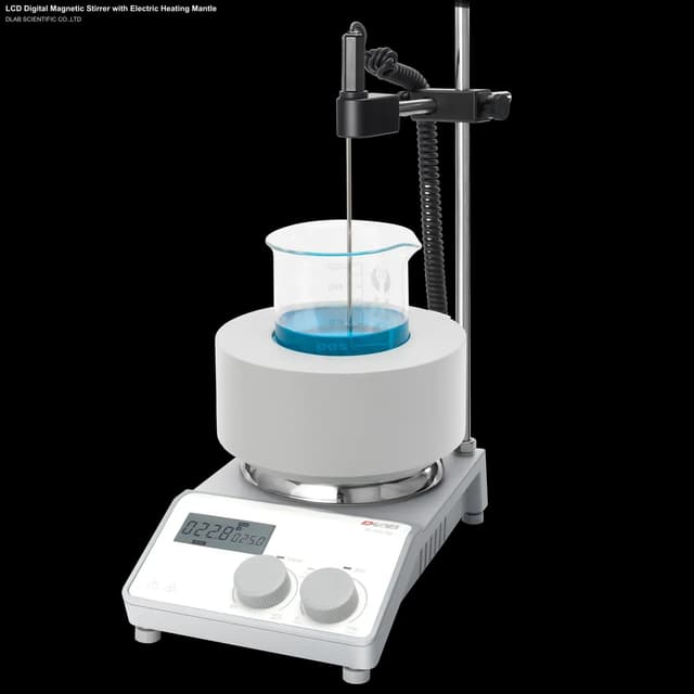 LCD Digital Magnetic Stirrer with Electric Heating Mantle