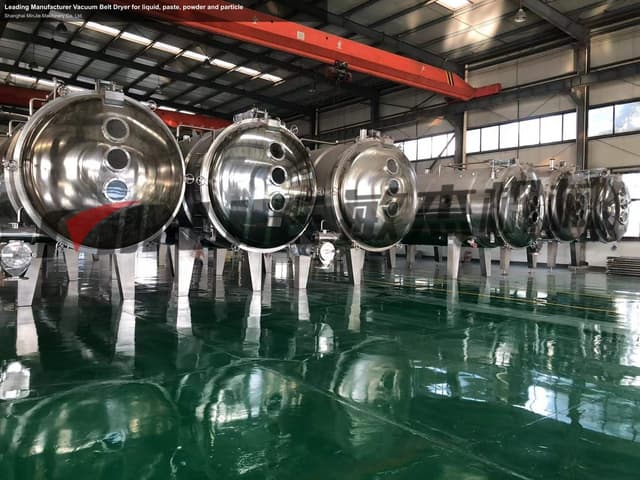 Leading Manufacturer Vacuum Belt Dryer for liquid, paste, powder and particle