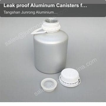 Leak proof Aluminum Canisters for aromatic chemicals