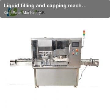 Liquid filling and capping machine
