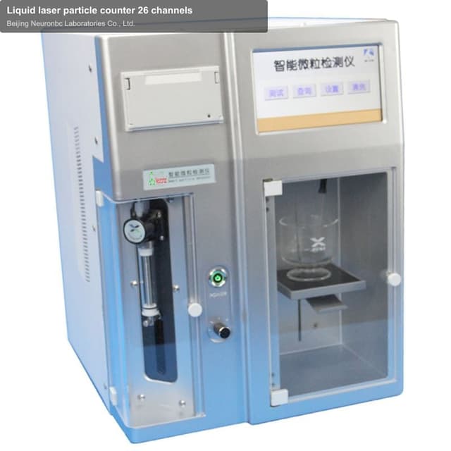 Liquid laser particle counter 26 channels