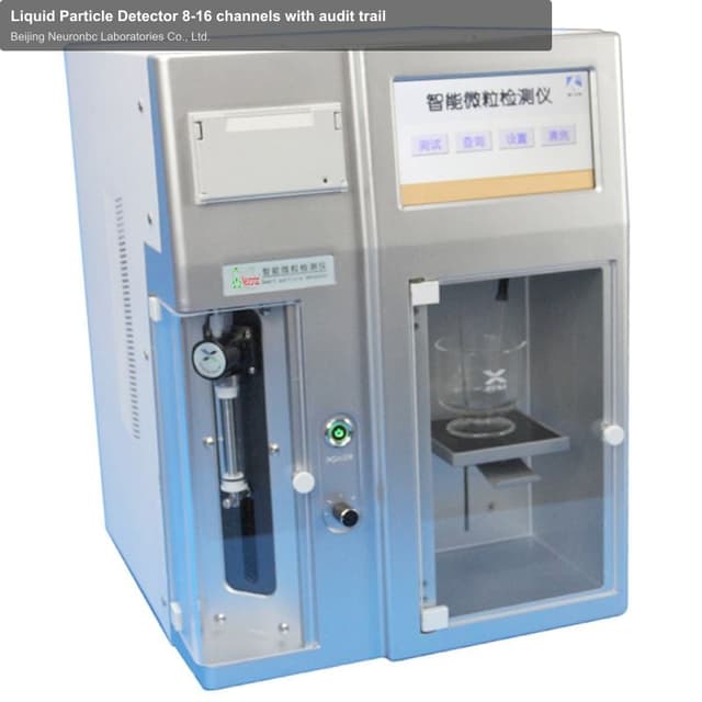 Liquid Particle Detector 8-16 channels with audit trail
