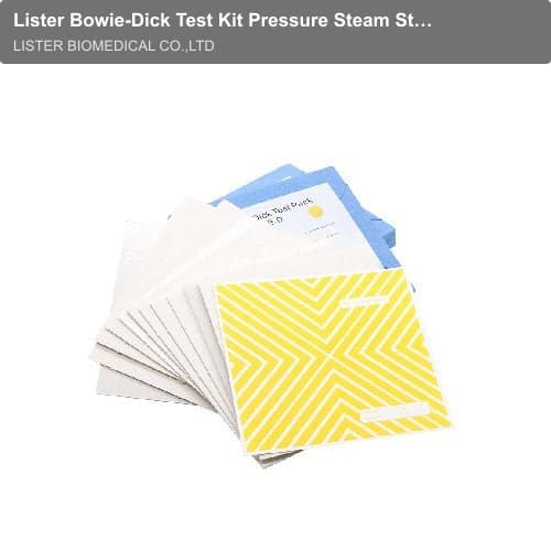 Lister Bowie-Dick Test Kit Pressure Steam Sterilization Monitoring Tool Effect Medical Only