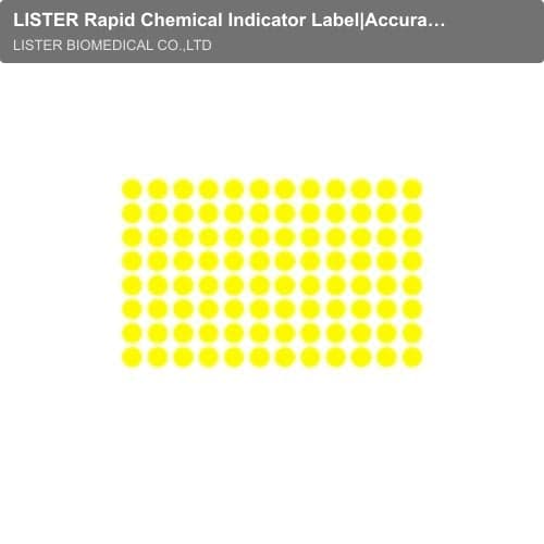 LISTER Rapid Chemical Indicator Label|Accurate Steam Sterilization Verification Medical Special