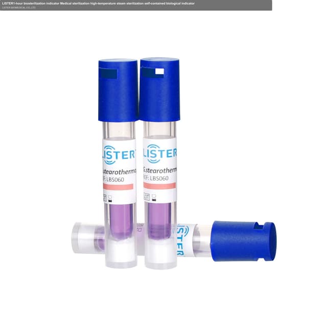 LISTER1-hour biosterilization indicator Medical sterilization high-temperature steam sterilization self-contained biological indicator