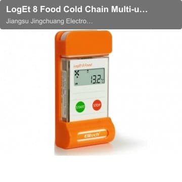 LogEt 8 Food Cold Chain Multi-use PDF Temperature Data Logger