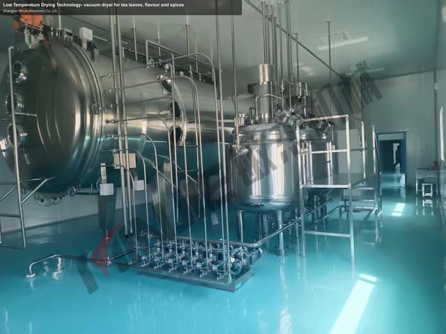 Low Temperature Drying Technology- vacuum dryer for tea leaves, flavour and spices