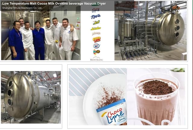 Low Temperature Malt Cocoa Milk Ovaltine beverage Vacuum Dryer