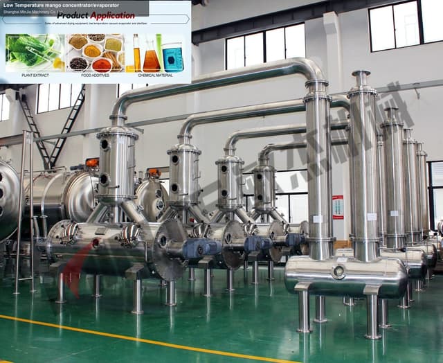 Low Temperature mango concentrator/evaporator