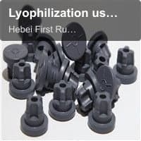 Lyophilization use rubber stopper