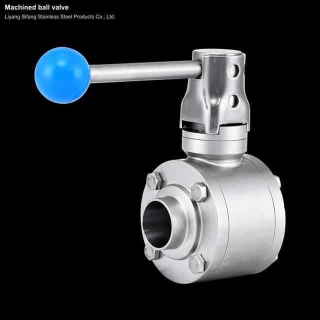 Machined ball valve
