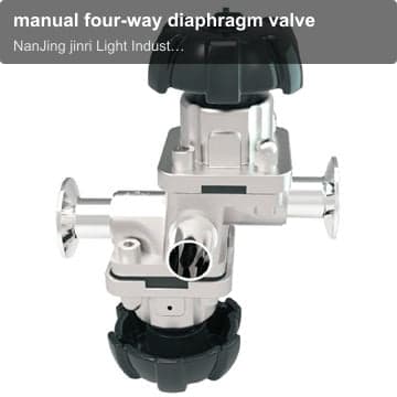 manual four-way diaphragm valve