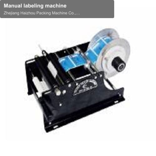 Manual labeling machine