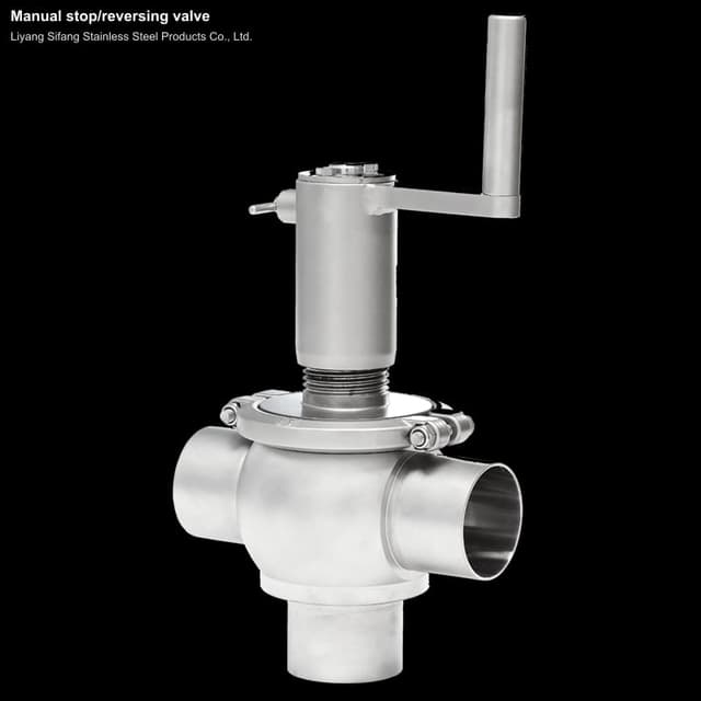 Manual stop/reversing valve
