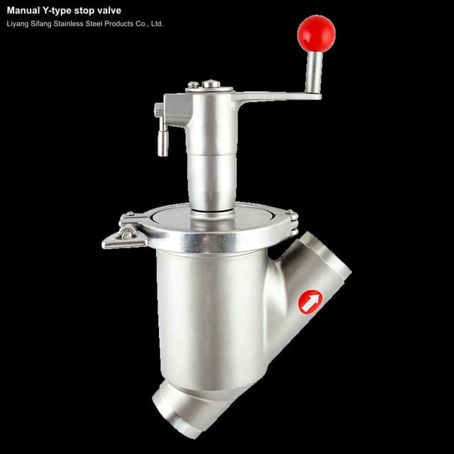 Manual Y-type stop valve