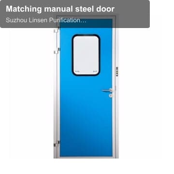 Matching manual steel door