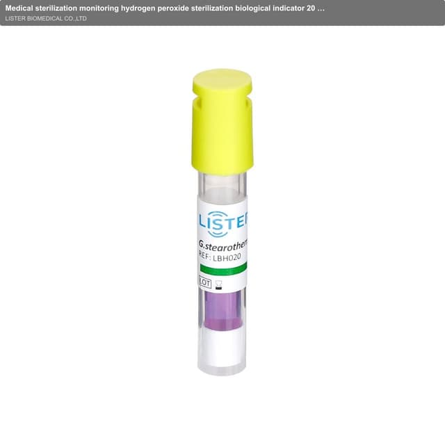 Medical sterilization monitoring hydrogen peroxide sterilization biological indicator 20 minutes ultra-fast self-contained biological indicator