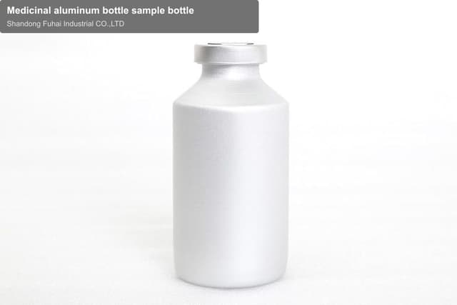 Medicinal aluminum bottle sample bottle