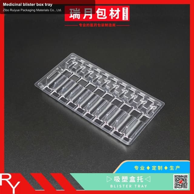 Medicinal blister box tray