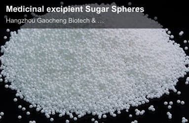 Medicinal excipient Sugar Spheres